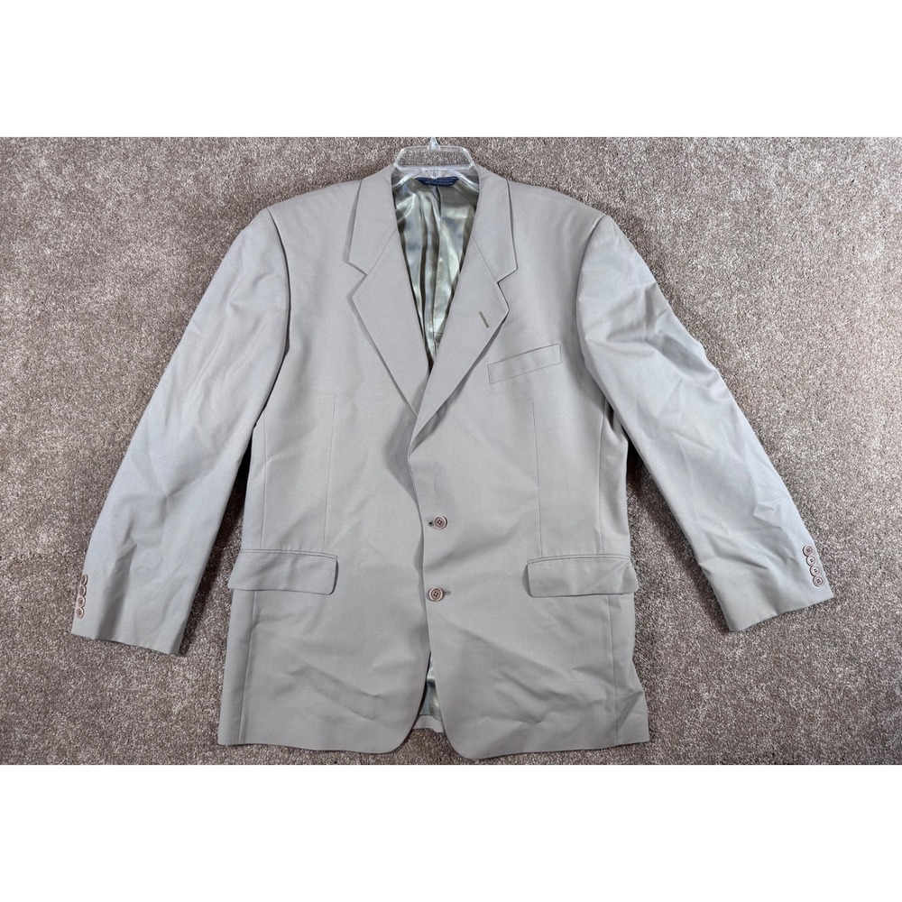Gieves & Hawkes Mens‎ Tan Blazer Suit Jacket Tailored Fit 46R? READ 100% Wool
